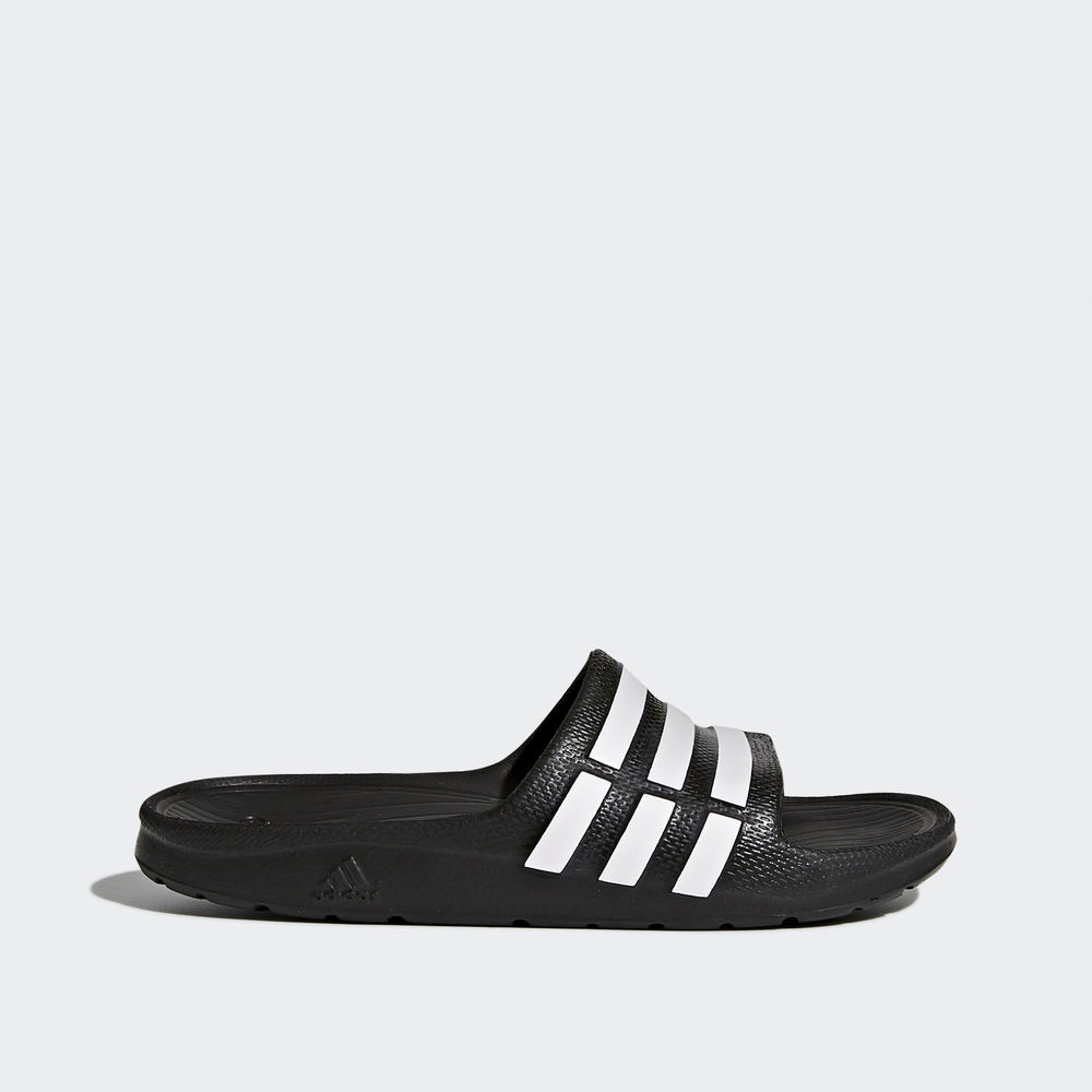 Adidas Duramo Slide - παντοφλες για αγορια - Μαυρα/Ασπρα,Μέγεθος: EU 27 – 39 1/3 (483NDAEW)